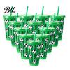 Football Themed Drinkware 1/6/12Pcs 710ML Plastic Cup 24oz Tumbler Reusable Water Drinking Bottle Game Day Sports Party Essentials Fan Gift