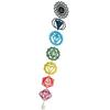 Flower Geometry Wall Decors Plaque 7 Chakras Meditations Acrylic Wall Hanging Ornament Bedroom Decoration Spiritual Gift