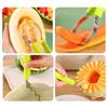 Stainless Steel Fruit Carving Knife Melon Baller Set 3-In-1 Watermelon Scoop Decorating Tool for Fruit Art Kitchen Tool for DIY Platters Desserts