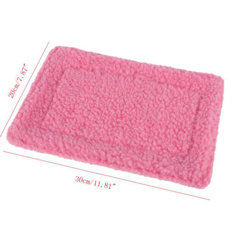 Blanket Mat Hamster Rabbit Cat Kitten House Pad Quilt Double Sided Fleece Warm Nest Bedding Cover