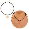 Stylish Acrylic Sun Pendant Bohemian Necklace Versatile Layering Jewelry Accessory For Casual Or Formal Outfits