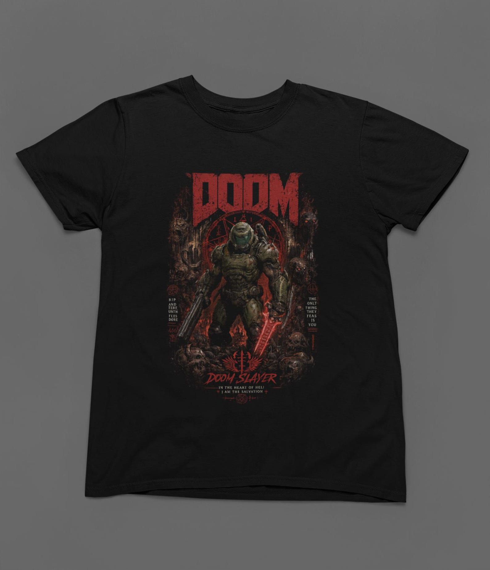 OG D00M Slayer футболка Премиум Унисекс Футболка 4XL