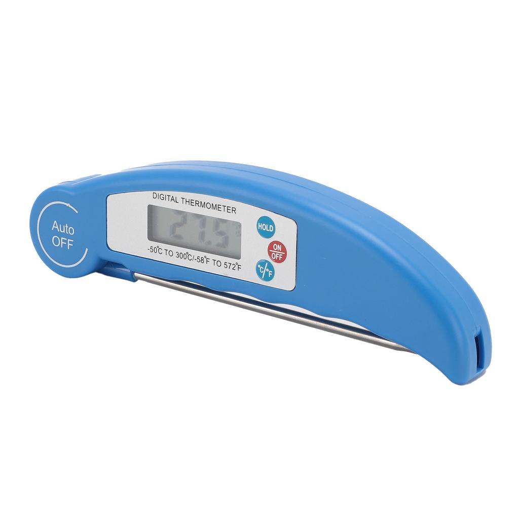 Digital Meat Thermometer Cordless Foldable Digital Cooking Food Thermometer for Home Blue