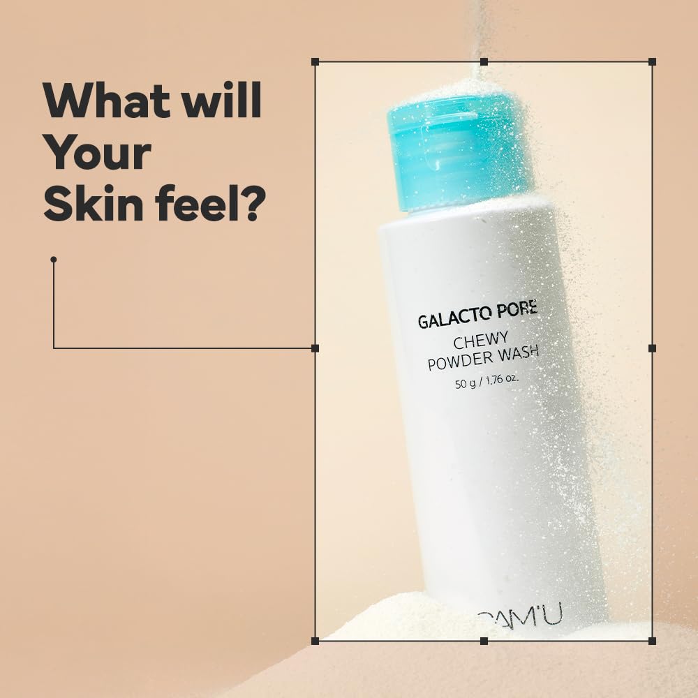 Galacto Pore Chewy Powder Wash 50g | Gentle Enzyme Powder Facial Cleanser