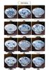 Blue & White Porcelain High-Footed Fruit Bowl for Tea Room or Coffee Table