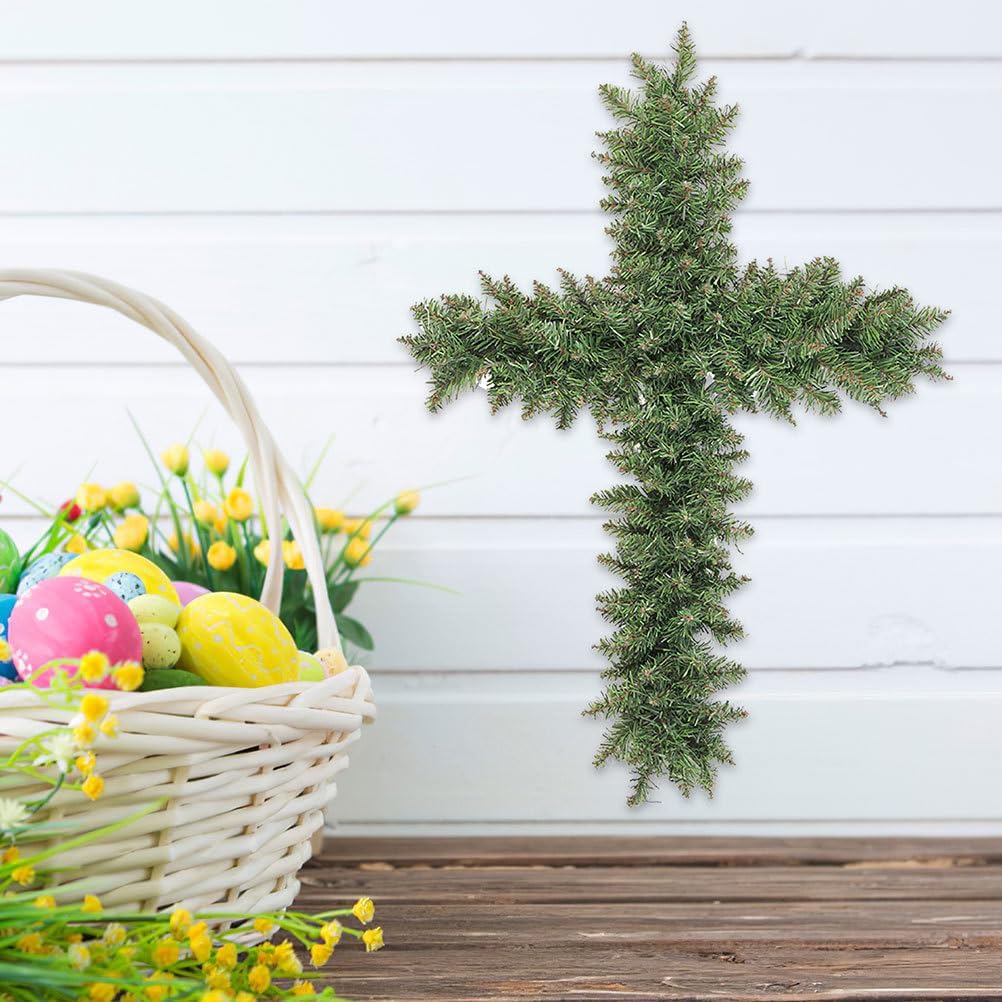 PRETYZOOM Garland Flower 16 inch Wire Set of 4Easter Cross Wreath Floral Wreath Wall Hanging Wreath Making Tool Wedding Wreath Rings Garland Frame