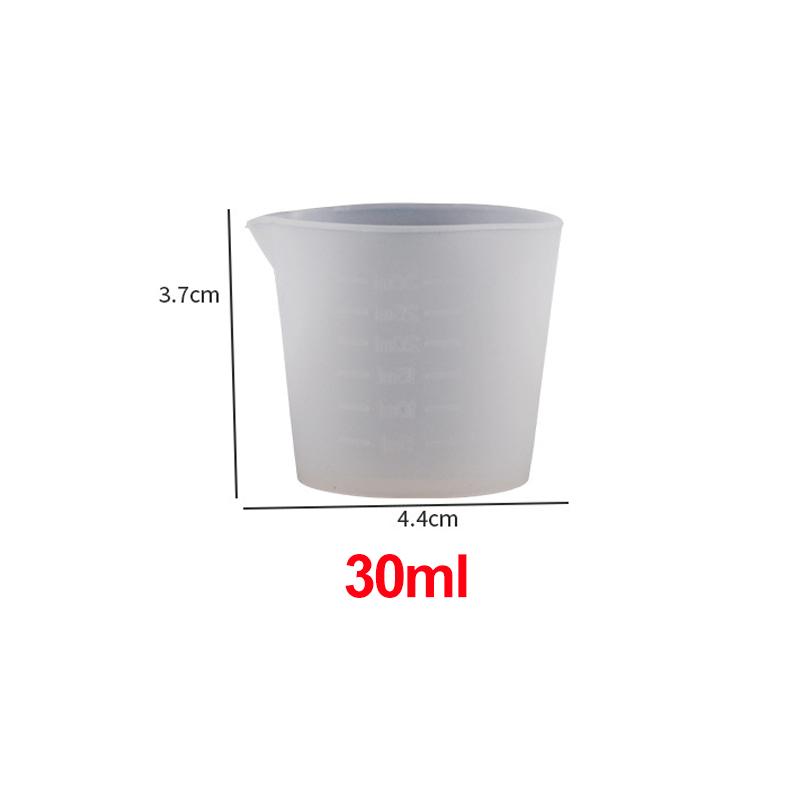 1PC 30-1000ml Silicone Measuring Cup Transparent With Scale Food-Grade Separating Cups DIY Cake Epoxy Resin Jewelry Making Tools