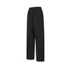 Fitness Fashion Simple Classic Training Casual Comfortable Straight Leg Knit Sports Pants Women Bottoms Deep-Black A11W621606FBK