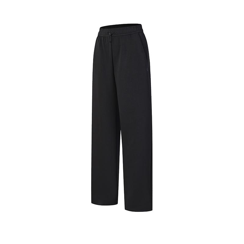 

FILA Fitness Fashion Simple Classic Training Casual Comfortable Straight Leg Knit Sports Pants Women bottoms Deep-Black A11W621606FBK XL