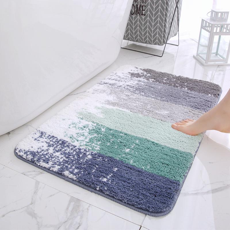 Nordic Absorbent Non-Slip Bathroom Mat for Doorway and Toilet 