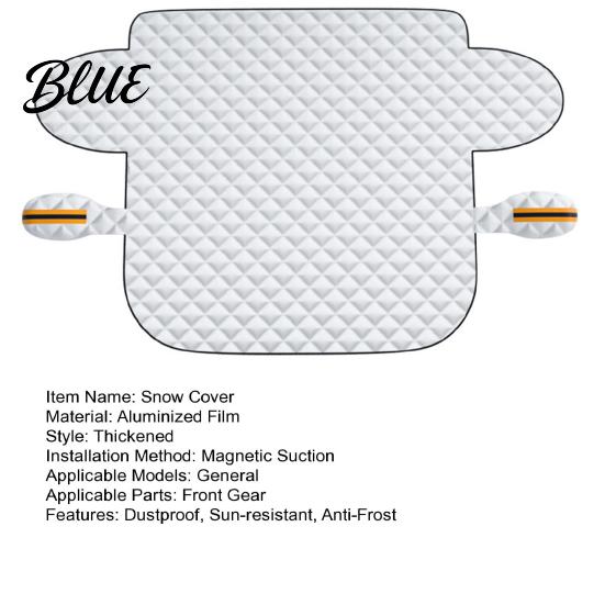 Snow Cover For Easy Storage Sun-resistant Anti-Frost with Magnets Car Windshield Foldable Universal Auto SUV