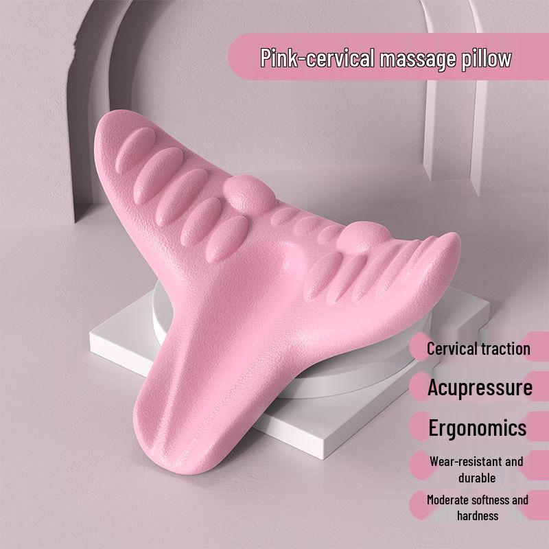 Cervical Traction Acupressure Pillow: Neck, Spine, and Shoulder Massager
