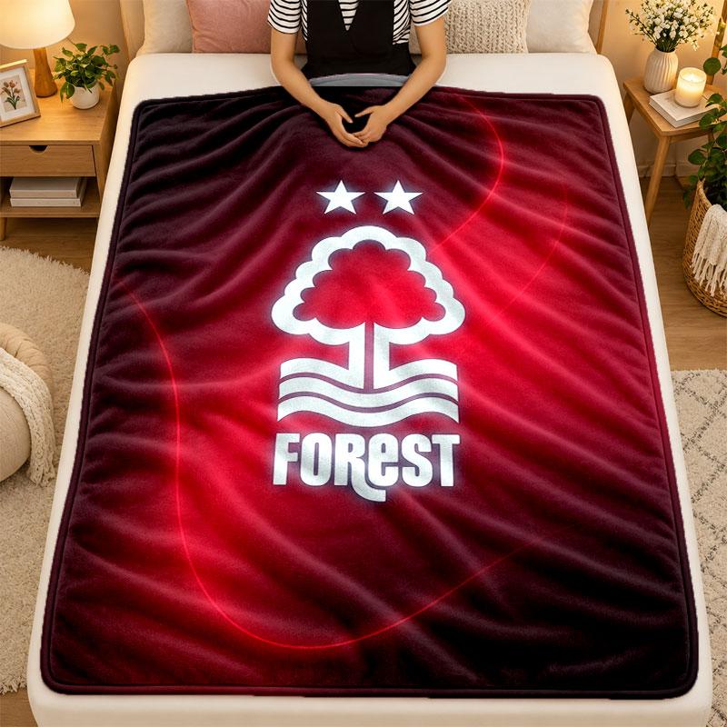 Flannel BlanketNottingham Forest Football Warm Soft Throw Blanket for Indoor Sofa Bed Living Room Use