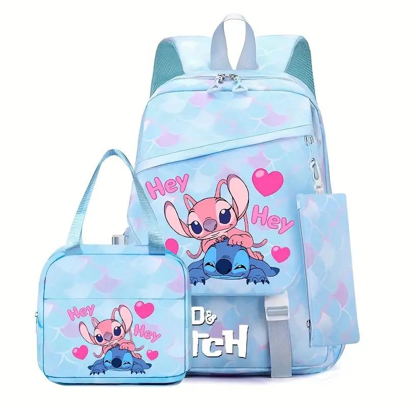TS JYL laptop bag,Stitch Backpack Lightweight Large School Bag For Grade 1-6 Students