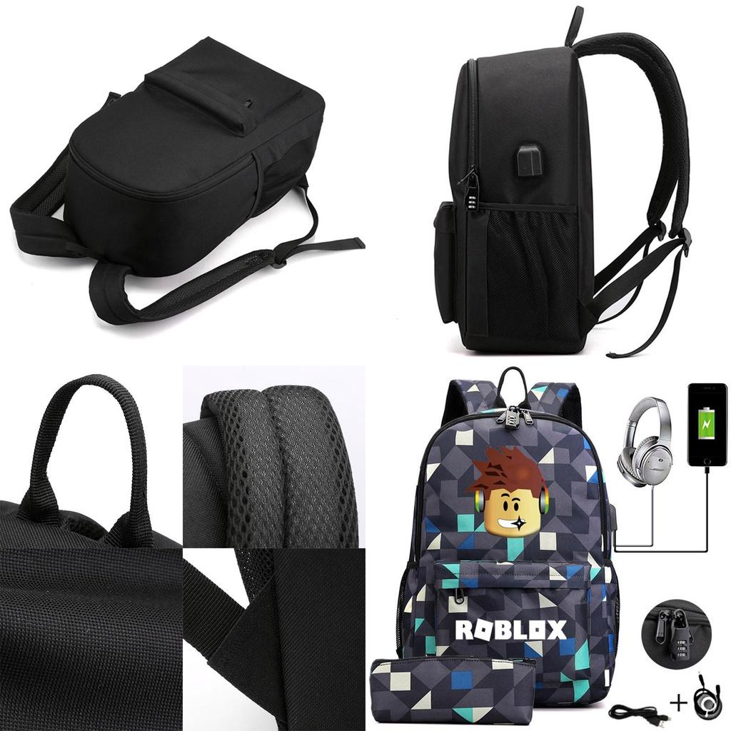 Eye-catching Roblox Casual Backpack With Adjustable Shoulder Straps And Durable Construction