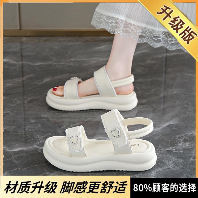 

Размер 35-42 сандалии на платформе женские 2025 лето новые ретро повседневные односложные с бахромой пляжные римские сандалии 40