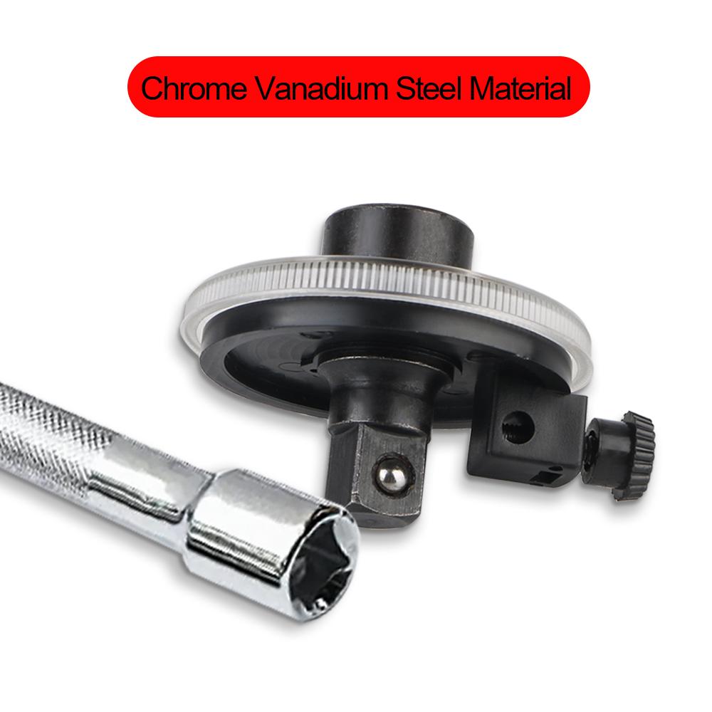 Calibrated In Degrees Torquemeter Torque Regular 12.55mm 1/2'' Drive Torque Angle Scale Torque Wrench Hand Tools 360 Degrees