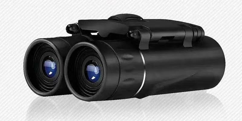 Lightweight and Binoculars with 8x Zoom and Optical Ideal for Outdoor and High-performance Lenses. Activities, Theater, Sports. Black.