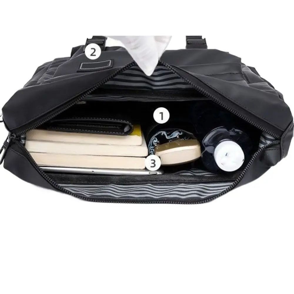 Square Nylon Postman Bag Japanese Style Casual Messenger Bag Single Shoulder Bag  Streetwear