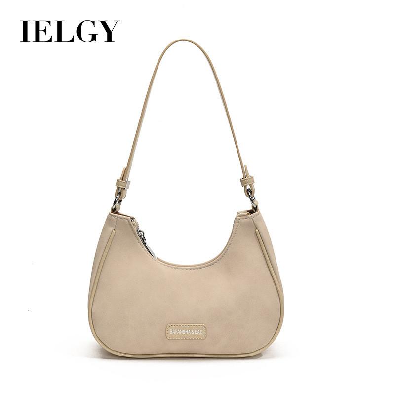 Ielgy Large-Capacity Autumn Winter Retro One-Shoulder Underarm Commuter Dump