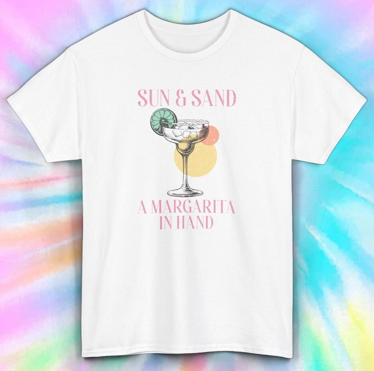 Margarita T-Shirt | Sun & Sand Beach Tee S-5XL | Summer Vacation Shirt S