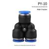 High-Pressure PE Tee & Reducer Pneumatic Quick-Fit Fittings for Air Pipe