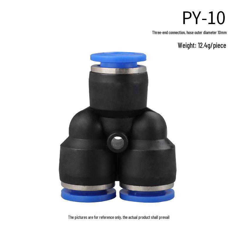 High-Pressure PE Tee & Reducer Pneumatic Quick-Fit Fittings for Air Pipe