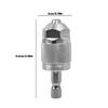 Hex Shank Drill Chuck Adapter Universal Heavy Duty Impact Drill Conversion Tool For Woodworking Home Repair Power Accessories