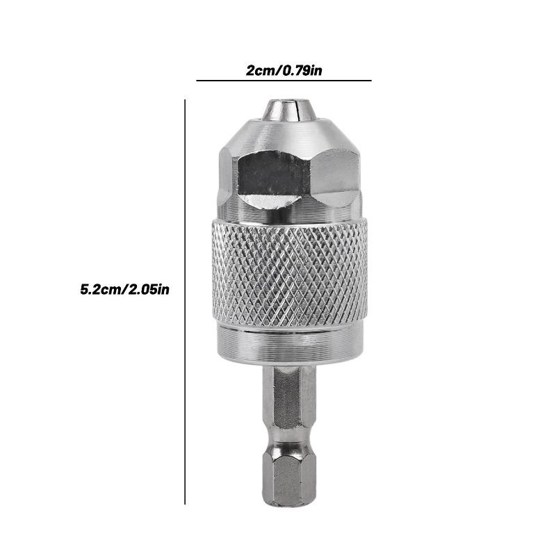 Hex Shank Drill Chuck Adapter Universal Heavy Duty Impact Drill Conversion Tool For Woodworking Home Repair Power Accessories
