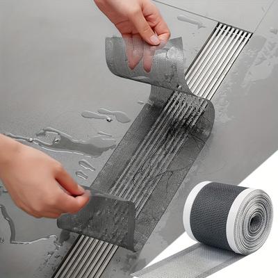 A Roll of Adjustable Shower Drain Plug Cover, Self-Adhesive Floor Drain Stickers, And Mesh Sink Filters, Easy To Clean