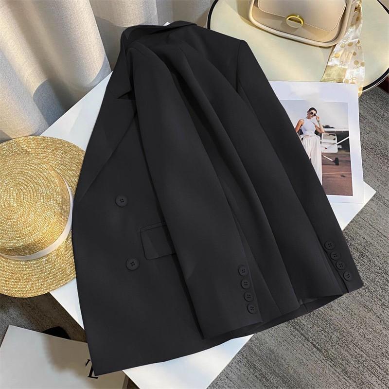 

Женский повседневный блейзер с длинным рукавом для офиса, осеннее простое пальто для通勤 XXS