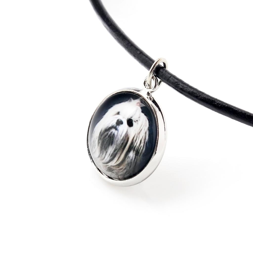 Lhasa Apso - Necklace Pendant with Your Photo, Handmade, Handcrafted Jewelry by Art-Dog Brand