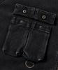 Verdnt Boa Fleece Denim Bomber Jacket [Black]