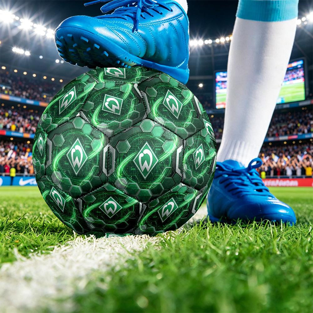 Werder Bremen FootballPrinted Size 5 Soccer Btball, Anti Slip Adult Match Football Souvenir for Football Fans