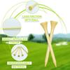 50/100/200Pcs Tees Golf Tees Bamboo Tee Golf Balls Holder 4 Sizes 42mm,54mm,70mm,83mmAvailable Stronger Than Wood Tees Drop Ship