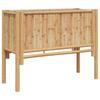 Raised Planter Box Brown 90 X 35 X 70 Cm Bamboo