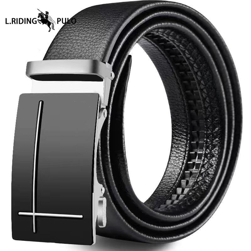 Gürtel Herren Automatikschließe Business Casual Alleskönner Jeans mit Weichem Leder Langlebiger Gürtel Dekoration für Herren