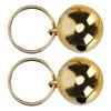 2pcs Rust Resistant AntiLost Copper  s Crisp Sound Round Collar Decoration for Dog Cat(Golden )