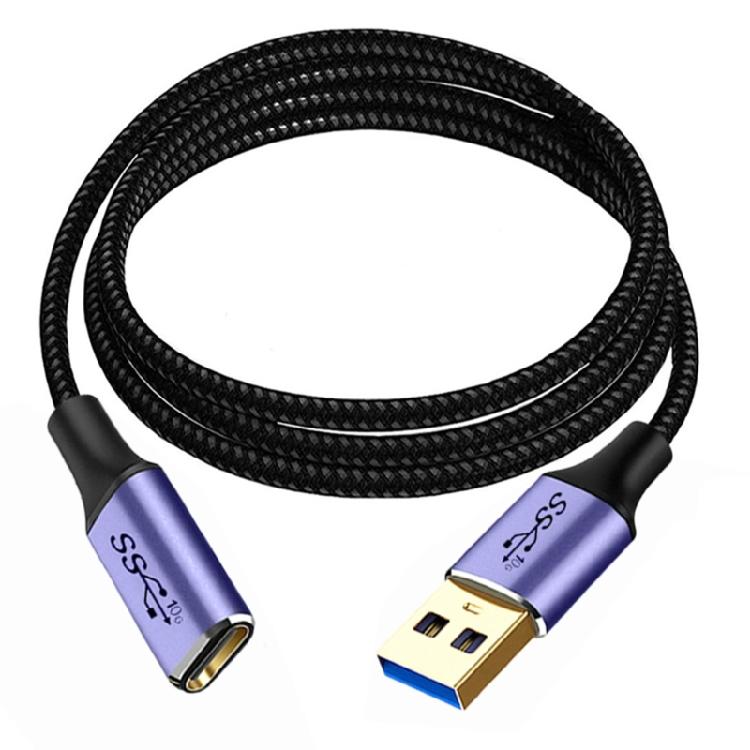 10/20/30/50/100cm USB 3 0 Male To USB C Female Connectors Cable 10Gbps For Laptop Accessories And Peripherals