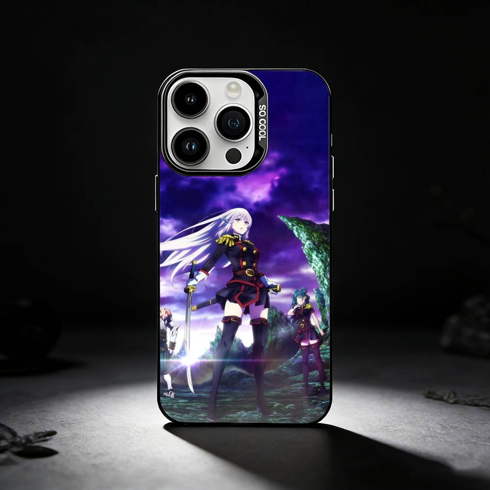 Chained Soldier Phone Case For iPhone 17,16,15,14,13,12,11 Plus,Pro Max,XS,Colored silver phone case