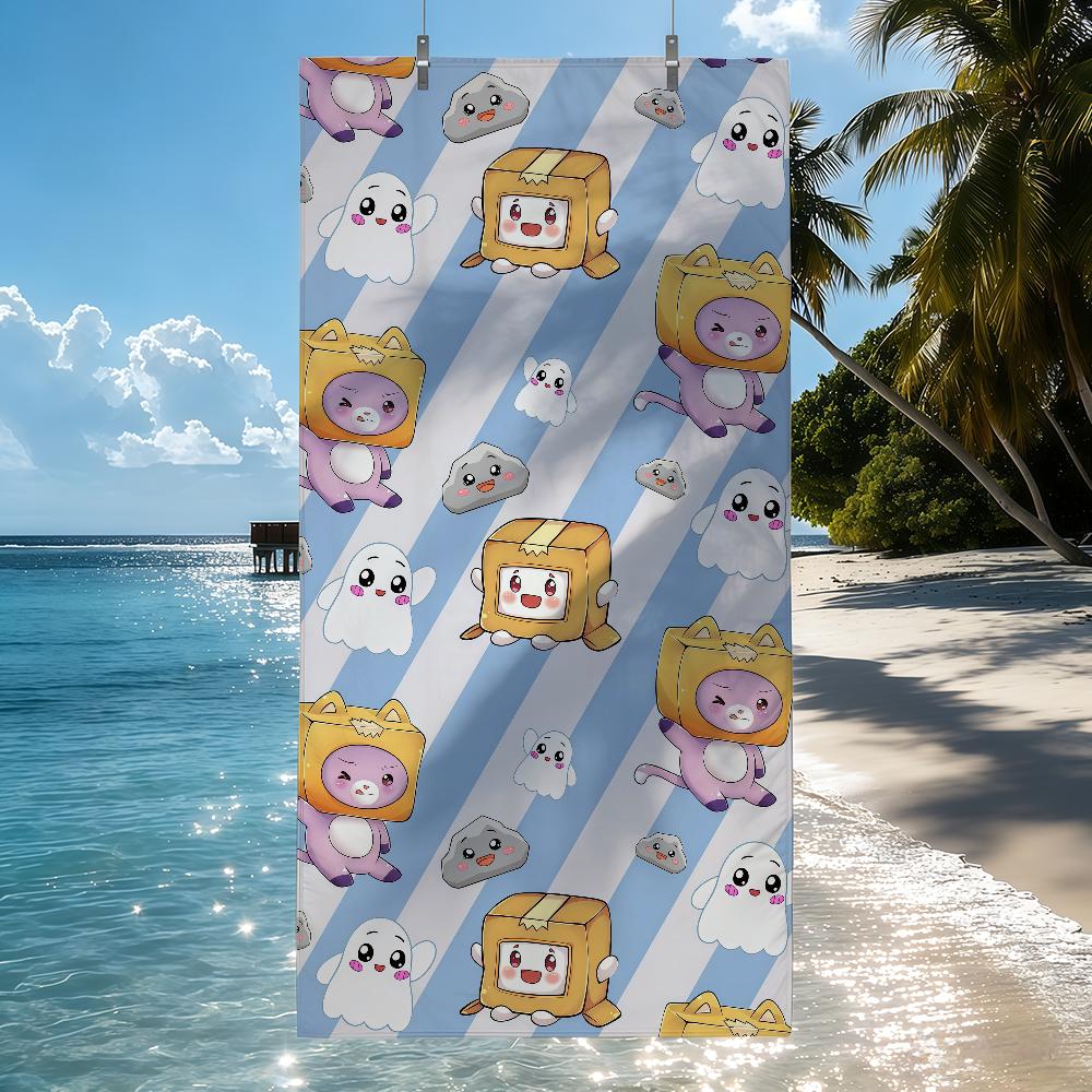 Cartoon L-Lankyboxes-S Towel Quick Drying Beach Towels Are Suitable For Swimming Pools Camping Yoga And The Gym