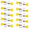 20pcs Clamp Key Type Hose Clamp Garden Fuel Line Adjustable Stainless Butterfly Hose Clam