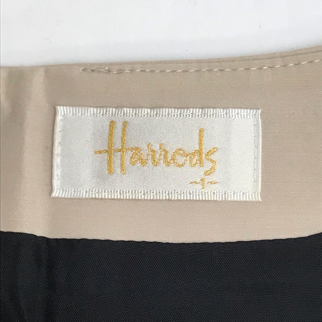 Harrods Sleeveless Dress Women’s S Black Beige Knee Length(USED)