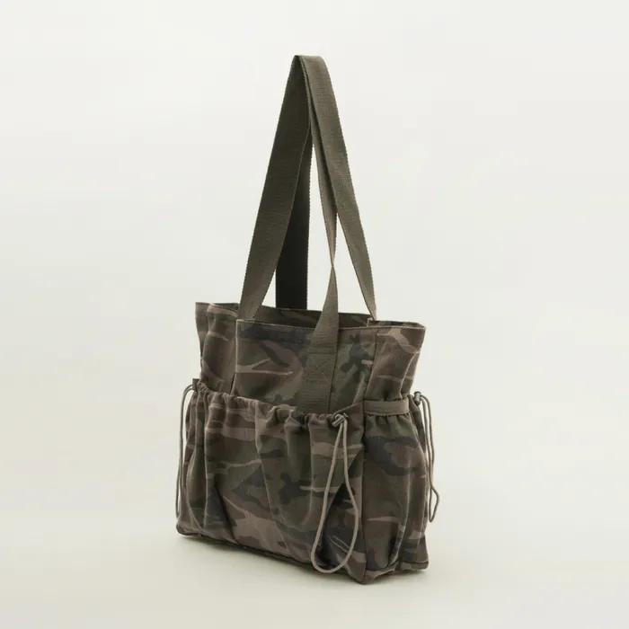 _Camo Canvas Tote Bag / Khaki