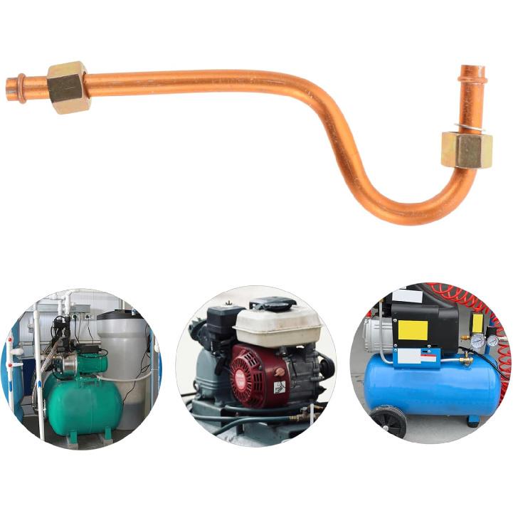 Air Compressor Parts Replacement Aluminum Exhaust Tubing Sturdy Versatile Air Compressor Tube