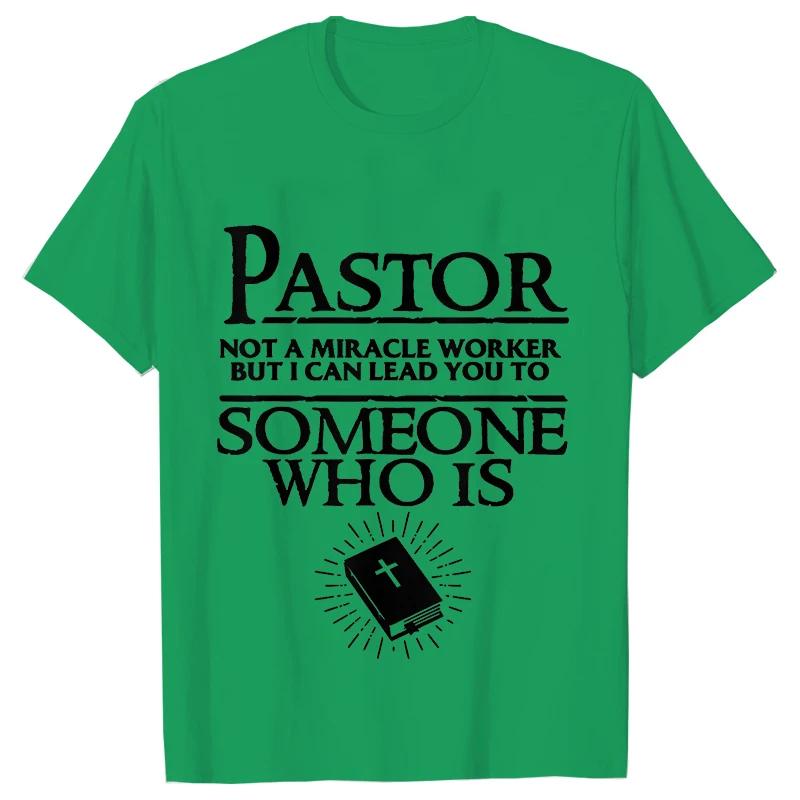 Pastor Cool Křesťanská trička pro muže Letní streetové oblečení Krátký rukáv Manžel Přítel Narozeninové dárky Tričko Pánské oblečení