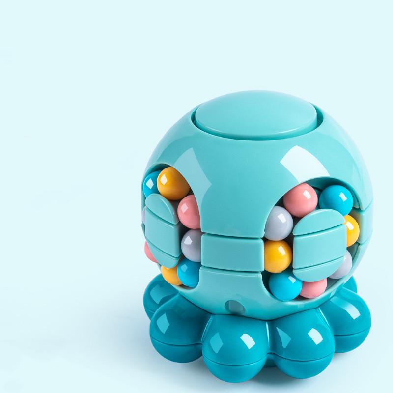 Magic Bean Cube Finger Rotating Stress Relief Toy for Adults Kids Antistress Anxiety Relief Fidget Cube Gifts Puzzle Toys