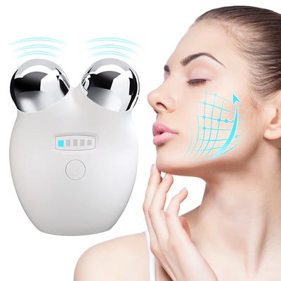 Microcurrent Face Lift Machine Double Chin Remover Electric Face Roller For Facial Lifting Skin Tightening EMS Eye Face Massager