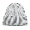 2025 Autumn and Winter New Winter Hat Blended Color Matching Vertical Striped Pullover Hat Men and Women Couples Knitted Hat
