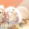 1 Pezzo Kawaii Carino Animale Ciondolo Cartone Animato Riccio Bambola Portachiavi Morbido Peluche Giocattolo Decorazione Casa Regalo Bambini Per Bambini